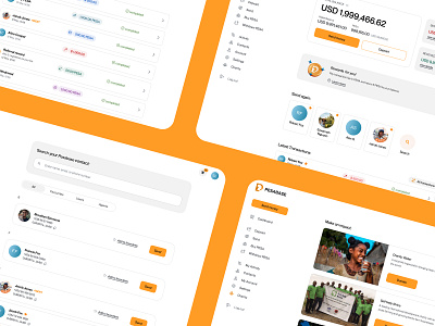 Pesabase / web app account balance banner blockchain contacts dashboard design donate history money transfer remittance search send sidebar transactions ui uxui web web app webdesign