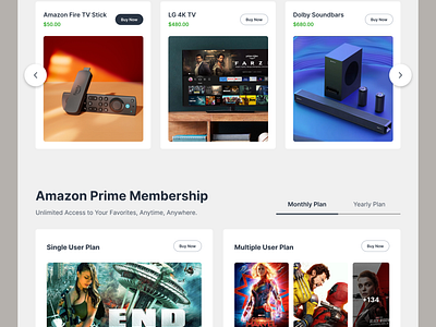 Amazon Store And Prime Membership 3d animation branding graphic design logo motion graphics ui