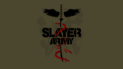 Branding for the Slayer Army branding graphic design illustrator minimalist motion graphics