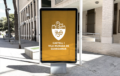 750 Aniversari Castell i Vila Murada de Guardamar - Branding branding church design graphic design illutration logo motion graphics stone vector wall