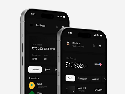 LINEBANK - Mobile Banking App Design 2d app application bank bank app banking black cash crypto dashboard design finance ios minimalistic mobile money ui ux