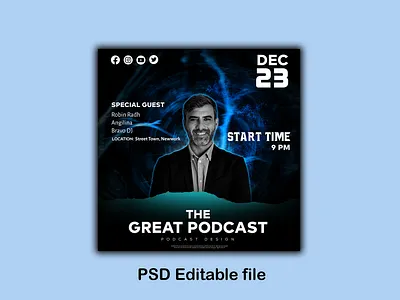 Fb ads Podcast design album cover design banner banner design design fb ads graphic design ig ads mixtape parthapixel podcast design poster poster design social media poster web banner web poster