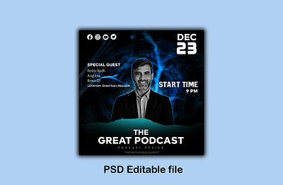 Fb ads Podcast design album cover design banner banner design design fb ads graphic design ig ads mixtape parthapixel podcast design poster poster design social media poster web banner web poster