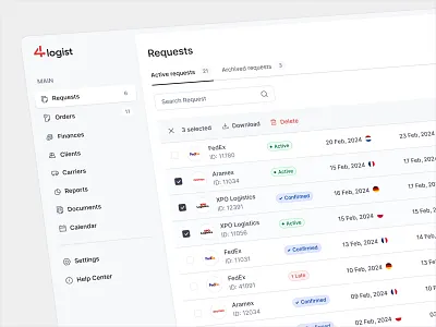CRM system redesign crm figma logistics redesign ui uiux design ux