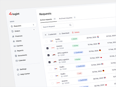 CRM system redesign crm figma logistics redesign ui uiux design ux