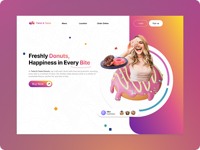 Twist & Taste 3d animation branding graphic design ui userexperience ux