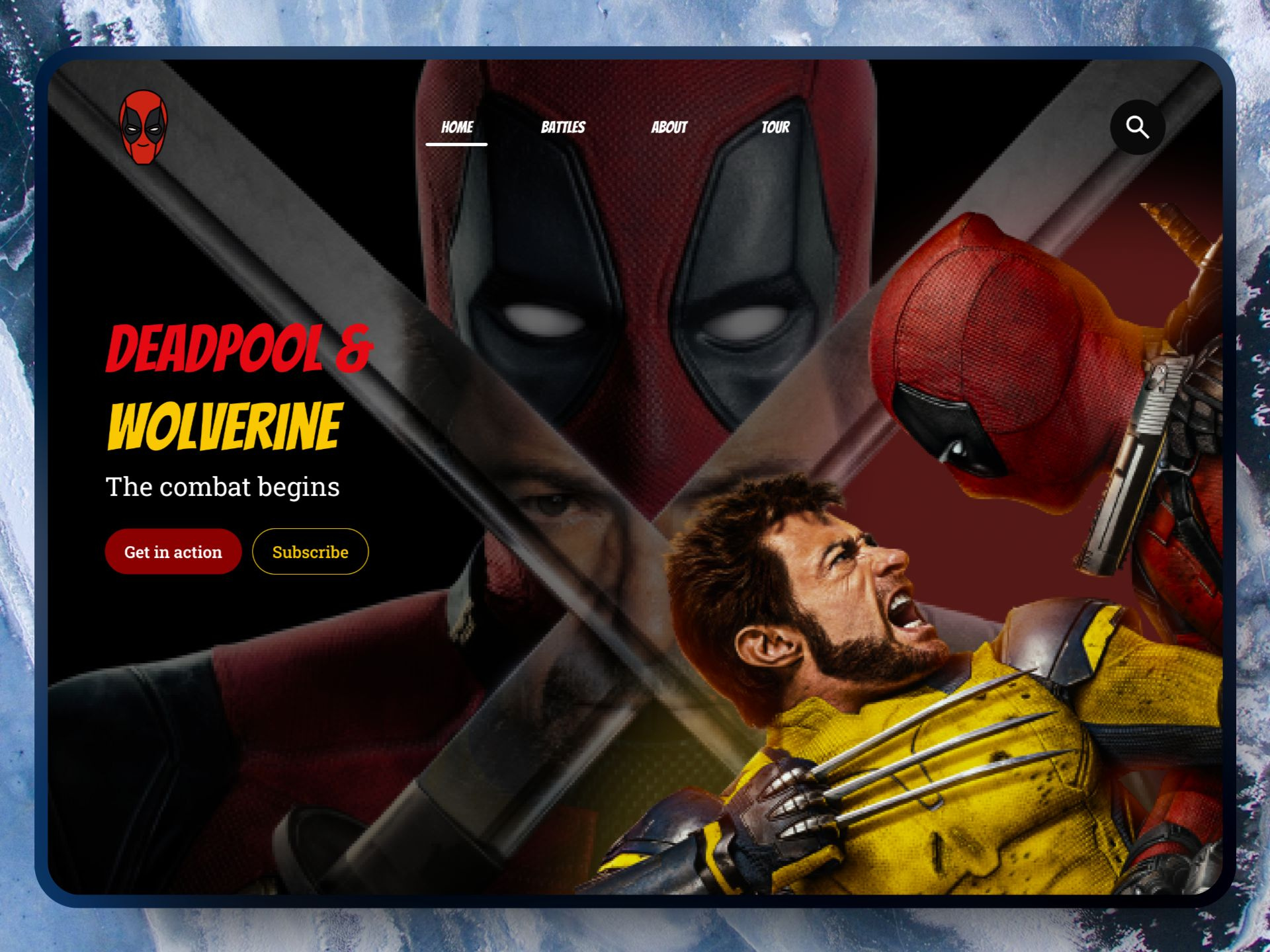 Example of Unique UI Landing Pages For Merchandise