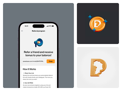 Pesabase / 3D icons 3d 3d icon animation app banking blockchain coin crypto design graphic design illustration interaction interactive design mobile app money motion graphics referral remittance share ui