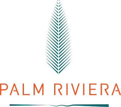 LOGOTYPE OFFICIEL PALM RIVIERA branding graphic design logo