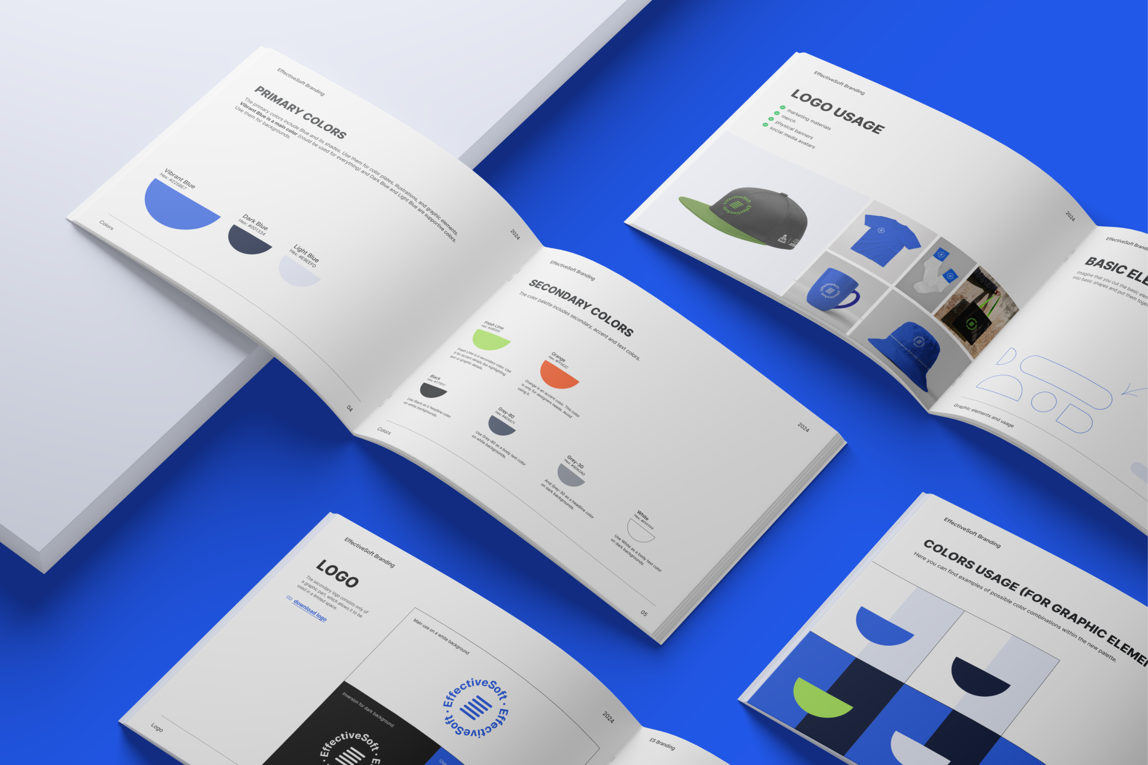 Brand book EffectiveSoft brand branding graphic design identity logo