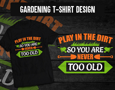 Gardening T-shirt Design garden tshirt designs