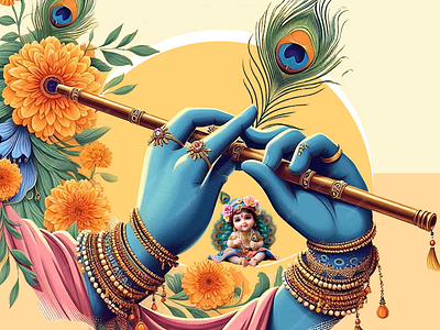 Krishna Janmashtami design