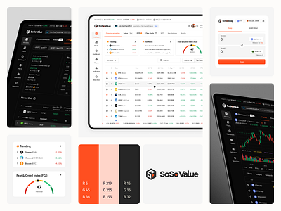 SoSo Value - Mobile App, Web App, UI&UX Design ai analytics app coin crypto currency dashboard dex finance invest research swap token trade ui ux web web3 webdesign website