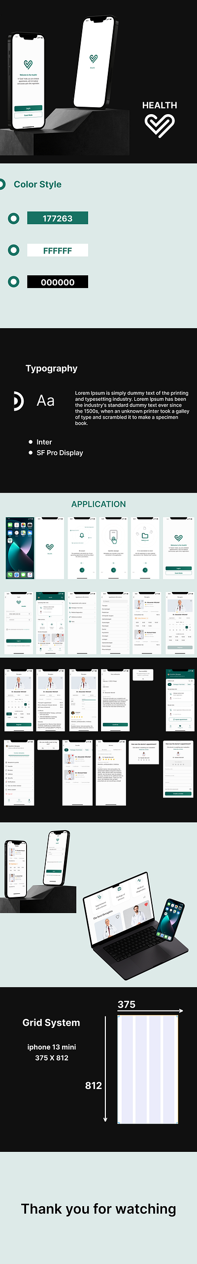 Health Application figma logo photoshop