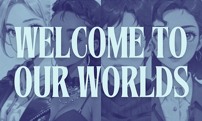 "Welcome To Our Worlds" Fiverr Banner branding design flat graphic design illustration logo marketing minimal