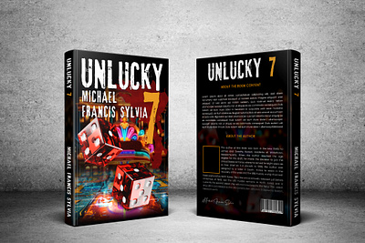 Book Cover design Unlucky 7 book cover cover design ebook cover design