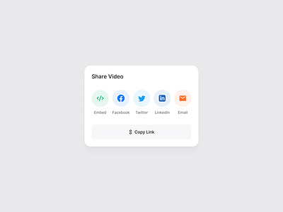 Sharing Widget app application bottom sheet clean modal poover popup product product design shaing modal share sharing sheet simple social social media ux web web app widget