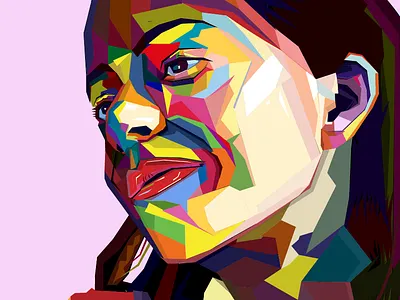POLYGON POTRAIT animation cartoon graphic design illustrator potrait vector design