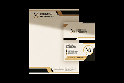 Brand Identity and Logo Design for Robert McConnell business cards graphic design illustration layout stationery