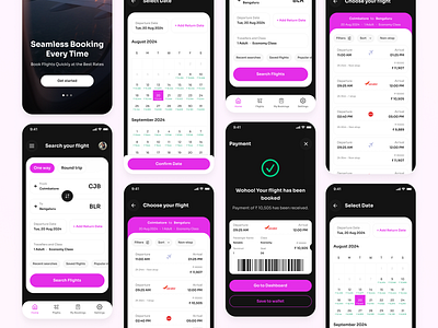 Flight Booking App UI app ui concept flight booking flight booking app ui