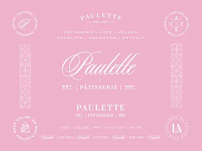 🎂 Paulette Pâtisserie brand bakery branding graphic design logo typography