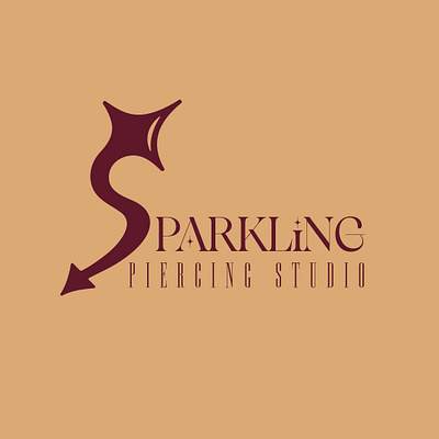 SPARKLING PIERCING STUDIO Logo and Brand design brand identity branding design graphic design illustration logo typography vector