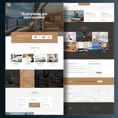 Modern and User-Friendly Resort Website with Reservation Feature ecommerce homepage imtiazinkweb landing page responsive user interface web design website design wordpress website wordpress website design