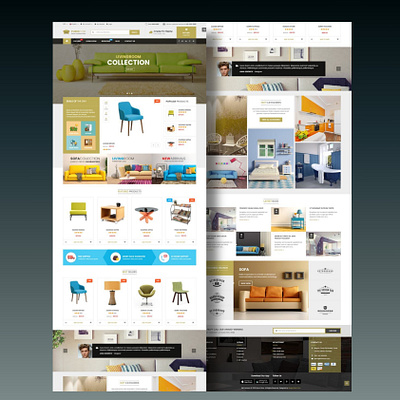 Modern Furniture E-commerce Website Design ecommerce homepage imtiazinkweb landing page responsive user interface web design website design wordpress website wordpress website design