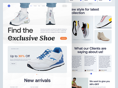 Shoes Landing Page Design clernshoe ecommercedesign fashiondesign footweardesign mordernshoe shoe shoecollection shoedesign shoelandingpage shoelovers shoestyle shoeswebsite shoetrends shoewebsite sneakerdesign webdesign