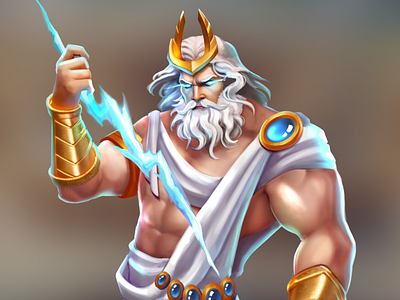 Winr Of Olympus Slot Game 2d blockchain casino casino art casino character casino slot character crypto gambling game gaming god igaming illustration lighting mascot slot slot game slots zeus