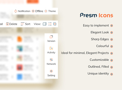 Presm Icons app branding design graphic design illustration logo typography ui ux vector