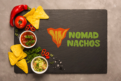 Nacho Food Truck Cutting Board branding cutting board design food truck graphic design mexican food mockup nachos vibrant