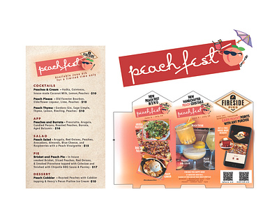 Restaurant event Logo design/ menu\ table tent