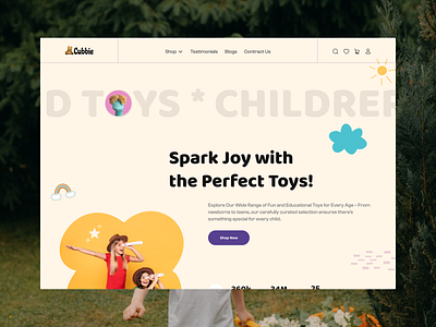 Toy website design kid kidtoy toy toywebsite ui ux website