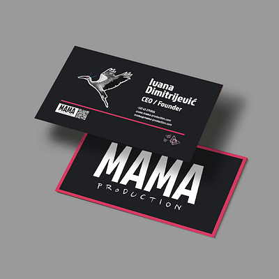 "MAMA Production" Visit Card ~ elegant version