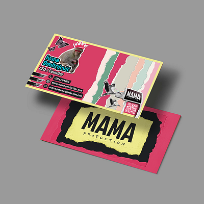 "MAMA Production" Visit Card ~ vibrant version