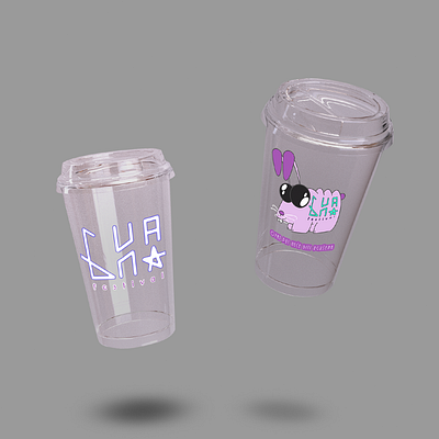 "BUNA Festival" Plastic Glasses ~ logo + mascot illustration