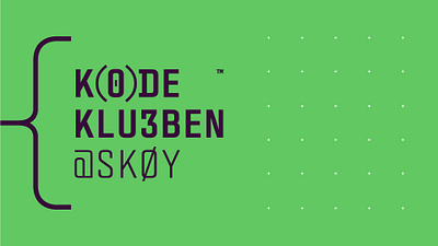 Kodeklubben Askøy branding graphic design logo