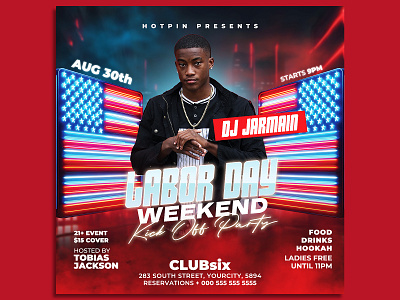 Labor Day Flyer Template party flyer