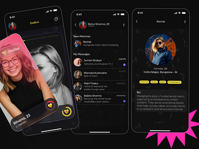 ZODILUV - Dating app UI UX Case Study appdesign astrologyapp astrologycommunity astrologylovers astrolove astromatchmaking cosmicconnection cosmiclove cosmicsoulmates datingapp designinspiration digitaldating futureofdating numerologylove relationshipgoals swiperight techinnovation zodiacdating