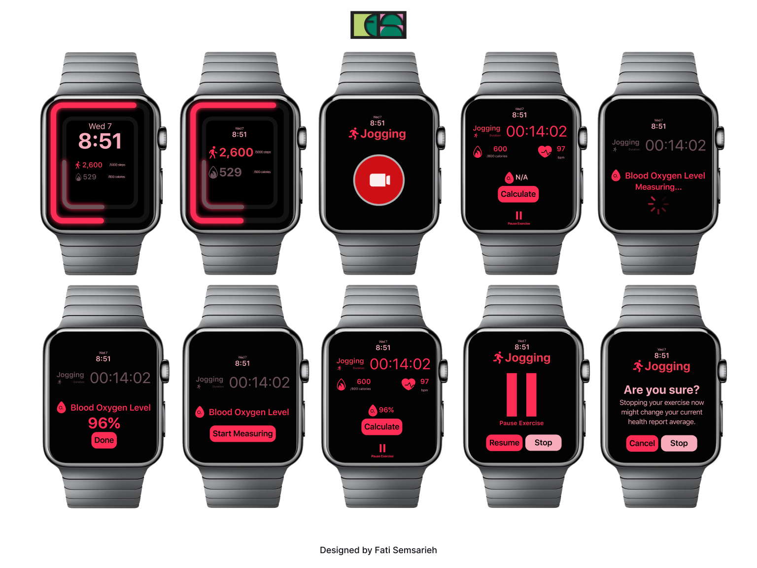 Responsive Health Tracker UI by Fati Semsarieh on Dribbble