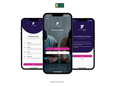 Fitness App Onboarding ui ux visual