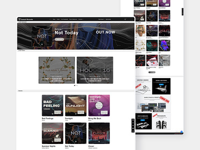 Tuneart Records - Music & Service Custom Website adobe xd adobe xd to wordpress ecommerce elementor mixing and mastering website music service website ui website ui woocommerce wordpress
