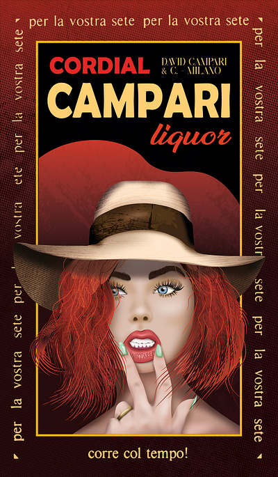 Vintage Poster Design - Campari campari graphic design illustration poster retro vintage