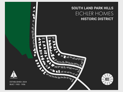 South Land Park Hills Eichler Homes Historic District map adobe illustrator illustration logo logo design map map design map illustration mid century modern minimalism minimalist monochrome sacramento vector vector art vector illustration