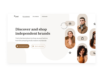 ynd - landing page clothes dailyui design desktop fashion landing ui ui design web design webdesign