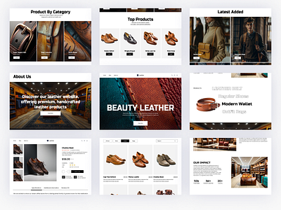 Website For Leather Brand UI/UX || Web and mobile app branding e commerce design figma mobile add design figma uiux figma website design graphic design high end ui design leather e commerce website leather goods ux leather shop website luxury goods uxui luxury leather ui motion graphics online shop design sanjidasmrity techwitpro ui ui ux design web design website design