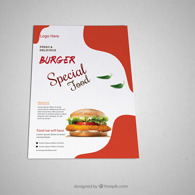 Food Flyer Design branding business design flyer food graphic design illustration marketing