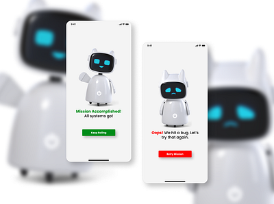 Flash Message dailyui figma flash message mobile robots