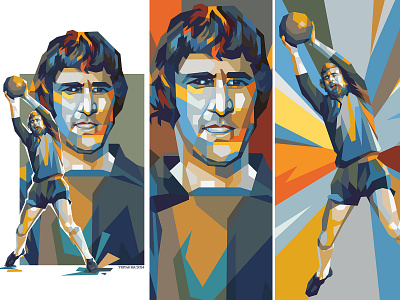 Peter Bonetti ball colorful design football goalkeeper graphic design illustration pop art portrait soccer sport sport player sports unique vector vectorart